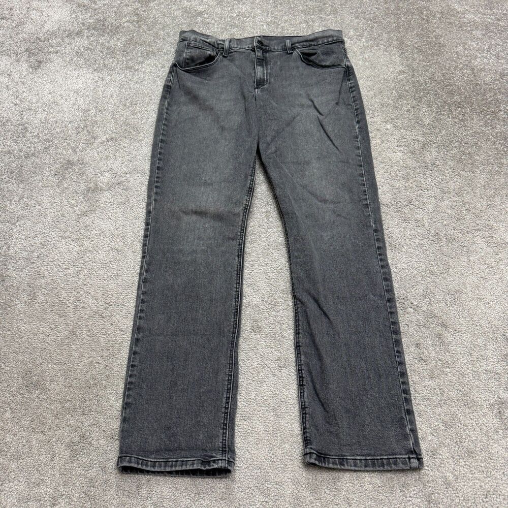 Mott & Bow Boyfriend Slim Denim Jeans Womens 30x30 Washed Black High Rise 32x29